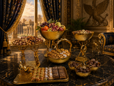سرویس پذیرایی بالرین طلایی؛ میوهآرایی مجلل و هنرمندانه برای پذیراییهای رویایی