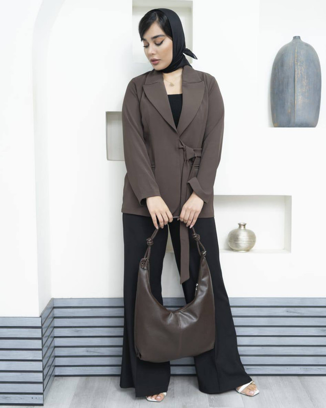 کیف اسلانچی گرهدار ZARA | کیف هوبو چرم نرم زنانه | ۳ رنگ بژ، قهوهای و مشکی